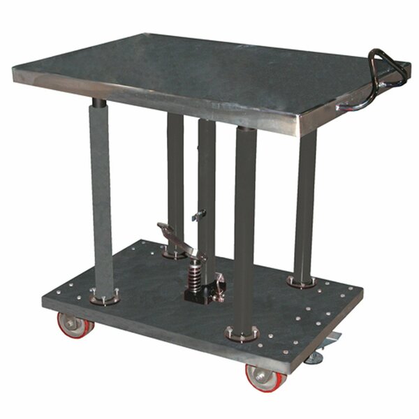 Vestil 24" X 36" Hydraulic Post Table, Load Cap. 2000 lb. HT-20-2436A-PSS